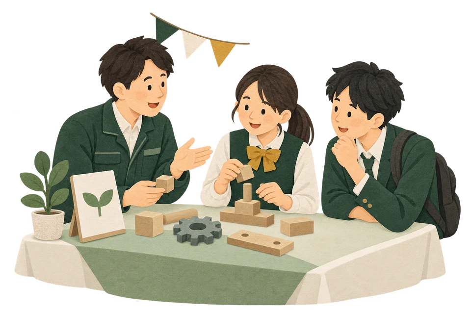 高校生が仕事に触れるイベントのイメージ